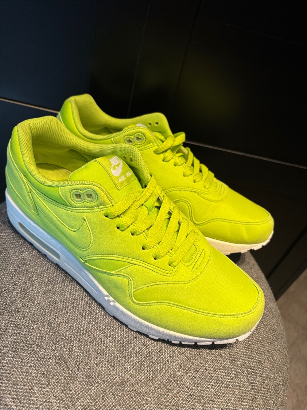 Nike Air Max 1 Ripstop Pack Atomic Green, Mens 9, Womens 10.5.